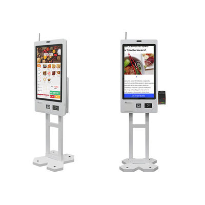 주문 레스토랑용 OEM 맞춤형 21.5인치 터치스크린 QR 코드 스캐너 티켓 프린팅 셀프 서비스 POS 주문 결제 키오스크 online manufacture