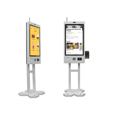 주문 바닥에 서 있는 설치와 함께 레스토랑 주문을 위한 셀프 체크아웃 키오스크 기계 online manufacture