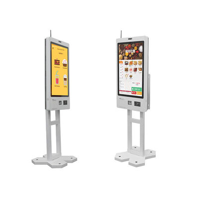 주문 레스토랑 / 패스트 푸드용 화이트 셀프 결제 키오스크 32인치 online manufacture