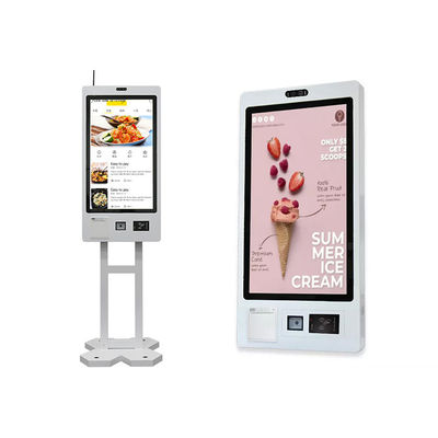 주문 QR 코드 스캐너 / 써멀 프린터와 키오스크를 주문하는 32 인치 터치 스크린 자급식 online manufacture