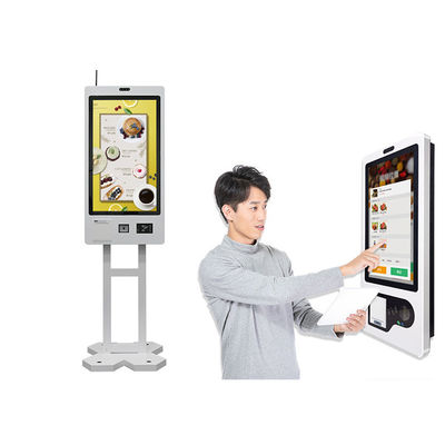 주문 터치 스크린 POS 레스토랑 주문 키오스크 기계 자급식 HD 1080P online manufacture
