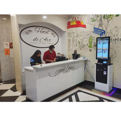 주문 카메라 QR 스캐너 공항 키오스크 대기열 관리 터치 스크린 online manufacture