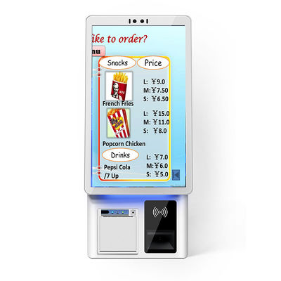 주문 QR 코드 및 RFID 셀프 서비스 키오스크 티켓 인쇄용 10 포인트 용량 터치 online manufacture