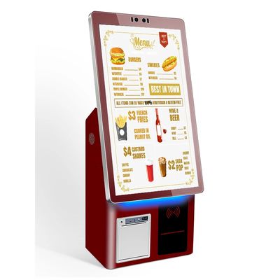 주문 용량 터치 레스토랑 셀프 서비스 키오스크 QR 코드 및 RFID 통합 online manufacture