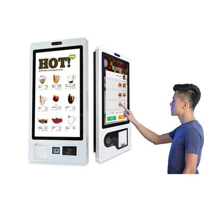 주문 티켓 인쇄 및 선택적 QR 코드용 용량 터치 10 포인트 셀프 서비스 키오스크 online manufacture