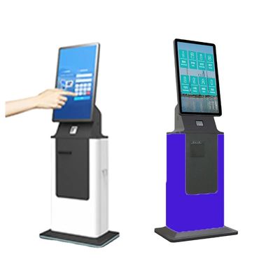 주문 커스텀 로고와 용량 터치 스크린이 있는 수직 설치 체크 인 키오스크 online manufacture