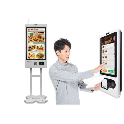 고품질 레스토랑 주문 기계 QR 코드 스캐너 맥도널드 키오스크 결제 키오스크