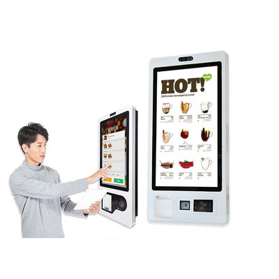 열 인쇄 기계를 가진 전기 용량 소매 각자 서비스 간이 건축물 대중음식점 주문 터치스크린