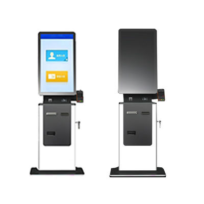 체크인 키오스크 RFID 카드 공급기 접수 키오스크 터미널 32인치 셀프 서비스 호텔 체크인 키오스크 카메라와 프린터