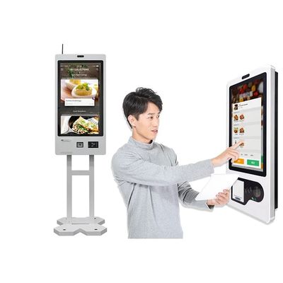 23.8 INCH 자체 주문 키오스크 안드로이드 운영 체제 벽에 장착된 설치