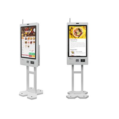 23.8 INCH 슈퍼마켓 셀프 체크아웃 키오스크 티켓 인쇄 및 RFID 리더