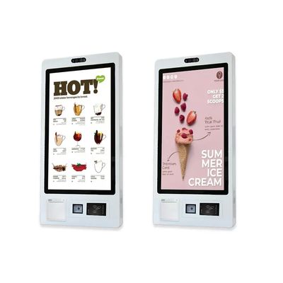 QR 스캐너 사용자 지정 로고 티켓 인쇄 RFID 리더가 있는 셀프 페이 키오스크