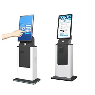 터치 스크린 빌 수용기 및 선택적 QR 코드로 호텔 체크인 키오스크