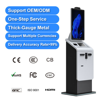 OEM/ODM 키오스크 제조사 27 32 인치 현금 결제 키오스크 청구서 결제 터미널 스캐너 카드 분배기 프린터 결제 키오스크